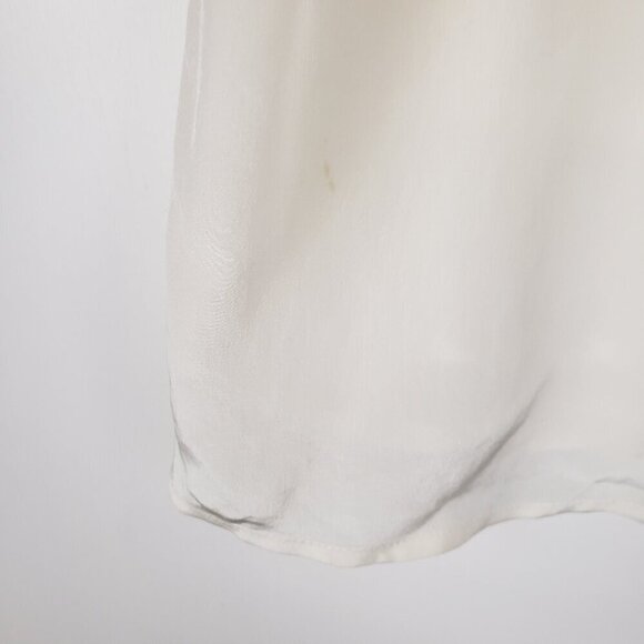 Rungolee Eyelet Lace Front Top Ivory 3/4 Sleeve Blouse Womens Size Small - Picture 14 of 16